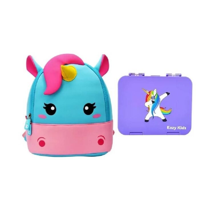 Nohoo - Unicorn Bag + Bento Lunch Box - Purple