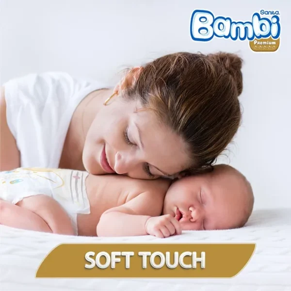 Sanita Bambi – Baby Diapers Value Pack Size 1, New Born, 2-4 KG, 48 Count