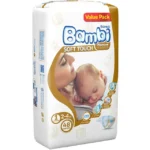 Sanita Bambi – Baby Diapers Value Pack Size 1, New Born, 2-4 KG, 48 Count