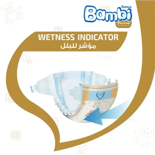 Sanita Bambi – Baby Diapers Value Pack Size 1, New Born, 2-4 KG, 48 Count