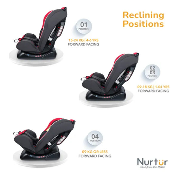 Nurtur – 3-In-1 Bruno Car Seat – Red