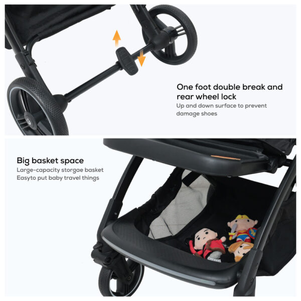 Nurtur – Aluminum Alloy Baby Stroller – Beige