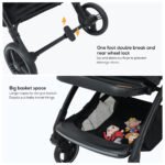Nurtur – Aluminum Alloy Baby Stroller – Grey and black
