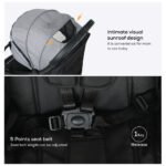 Nurtur – Aluminum Alloy Baby Stroller – Grey and black