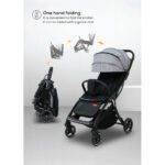 Nurtur – Aluminum Alloy Baby Stroller – Grey and black