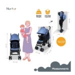 Nurtur – Archer Lightweight Baby Stroller – Light Blue