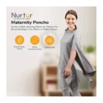 Nurtur – Cotton Maternity Poncho – Grey – Free Size
