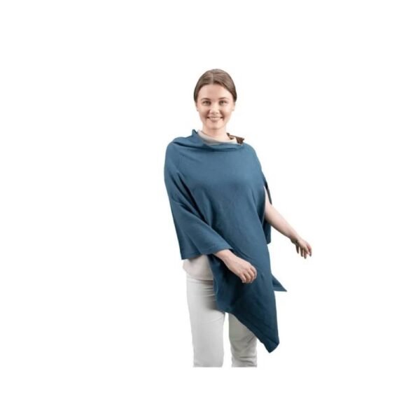 Nurtur – Cotton Maternity Poncho – Light Blue – Free Size