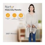Nurtur – Cotton Maternity Poncho – Silver – Free Size