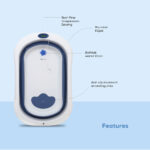 Nurtur – Foldable Baby and Kids Bathtub with Digital temperature display – Blue