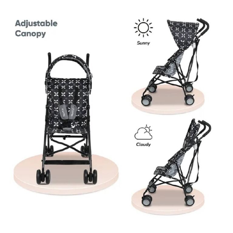 Nurtur - Rex Buggy Lightweight Stroller - Black/White