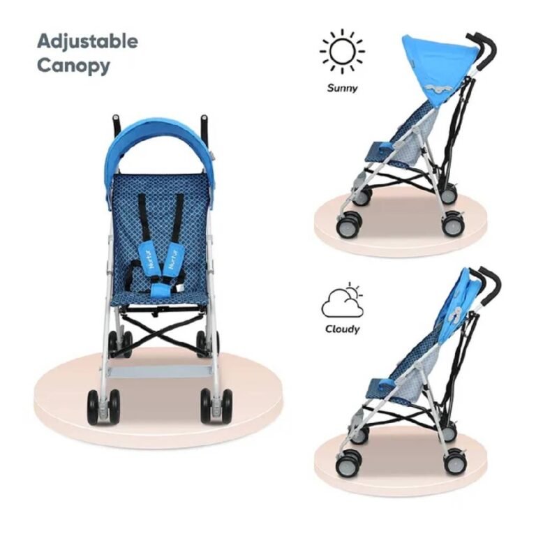 Nurtur - Rex Buggy Stroller Multicolor Lightweight Stroller with Compact Fold - Blue