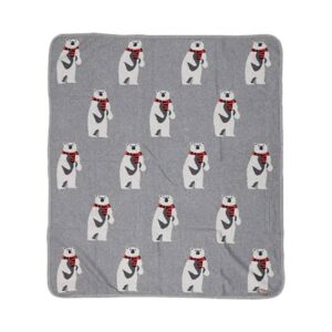 Nurtur – Soft Baby Blankets – Bear – Grey