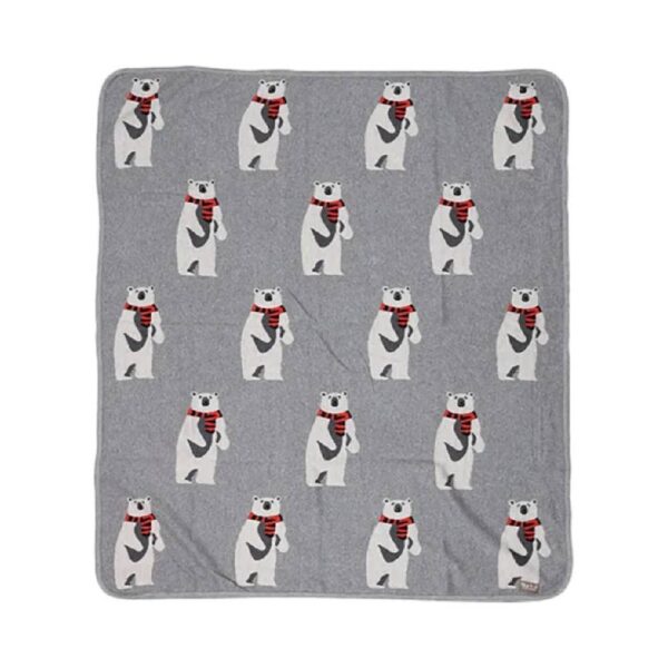 Nurtur – Soft Baby Blankets – Bear – Grey