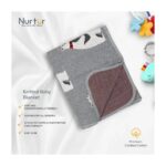 Nurtur – Soft Baby Blankets – Bear – Grey