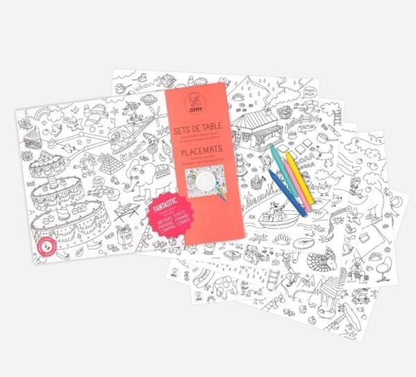 OMY Fantastic Coloring Placemats