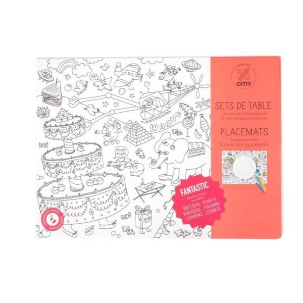 OMY Fantastic Coloring Placemats