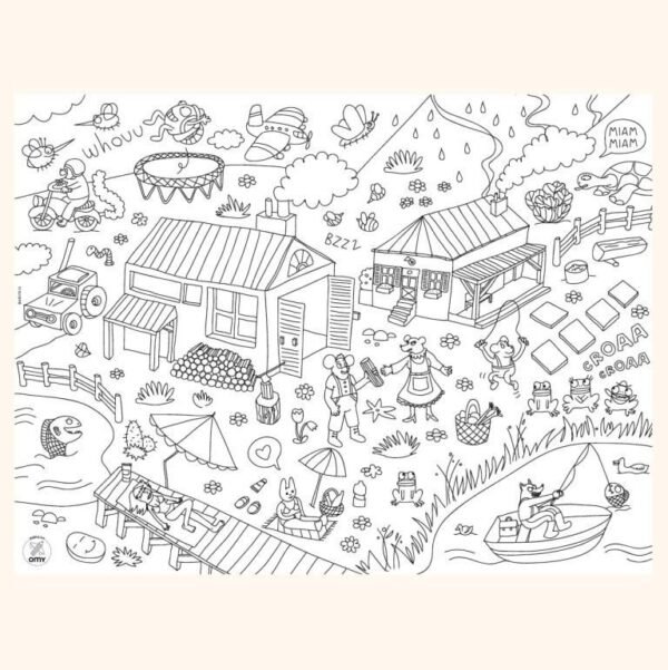 OMY Fantastic Coloring Placemats