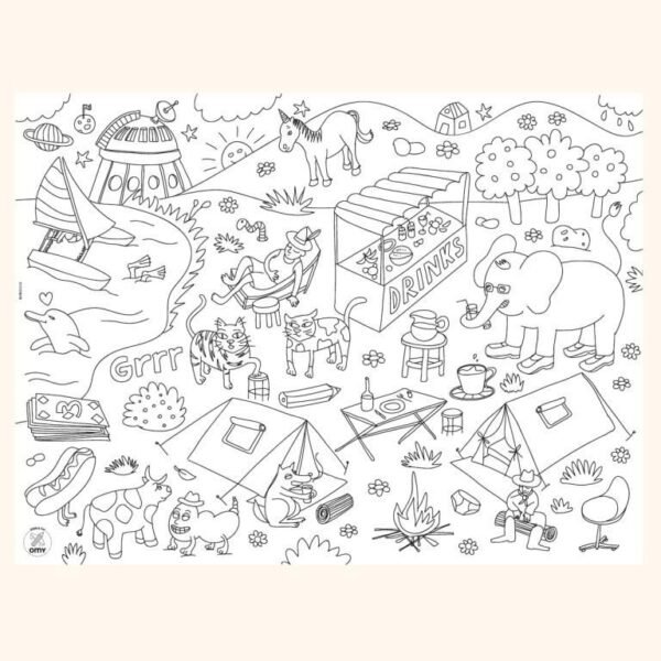 OMY Fantastic Coloring Placemats