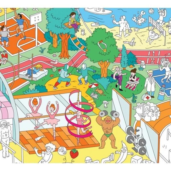 OMY Sport Giant Coloring Poster