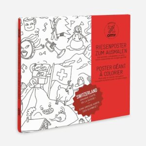 OMY Switzerland Giant Coloring Poster
