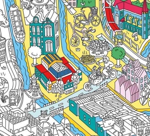 OMY Amsterdam Giant Coloring Posters
