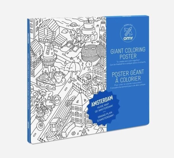 OMY Amsterdam Giant Coloring Posters