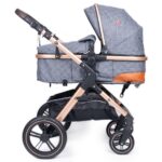 Belecoo – Fold-To-Half Luxury 3-In-1 Travel System – Grey