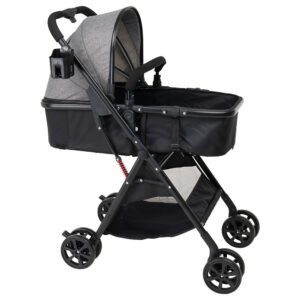 Uniqoo - 5 Grey - Portable Pram