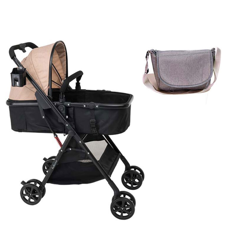 Uniqoo - 5 Khaki - Portable Pram