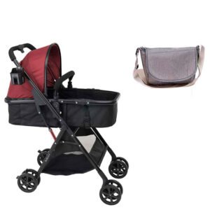 Uniqoo – 5 Red – Portable Pram