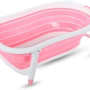 Pikkaboo Baby Foldable Portable Non-Slip Bath Tub - Pink