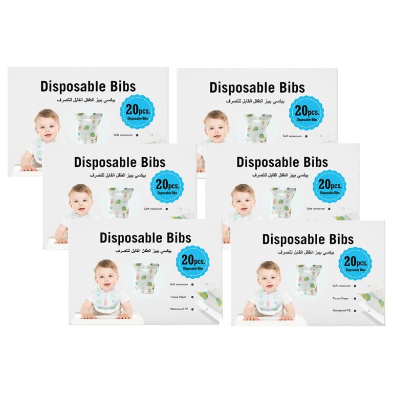 Pixie - Disposable Bibs 20Pcs - Pack Of 6