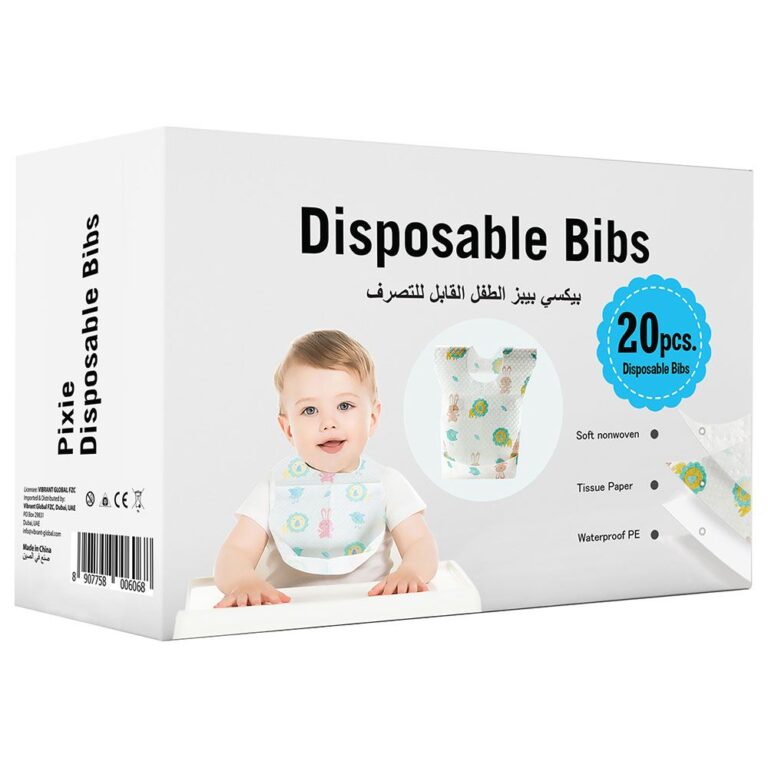Pixie - Disposable Bibs 20Pcs - Pack Of 6