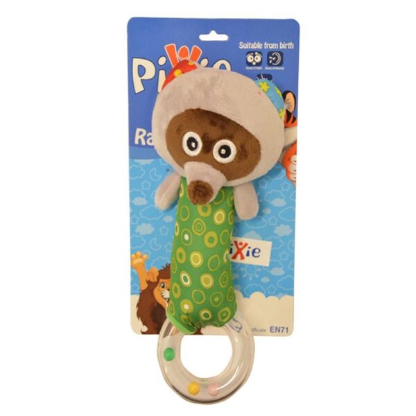 Pixie – Baby Racoon Rattle Toy