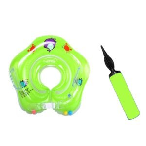 Pikkaboo - ISwimSafe Infant Neck Floater Green with Manual Pump