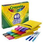 Crayola – 40 Ct. Ultra-Clean Washable Assorted Fine Line – Colormax Markers