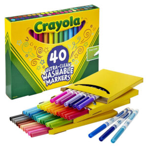 Crayola – 40 Ct. Ultra-Clean Washable Assorted Fine Line – Colormax Markers