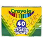Crayola – 40 Ct. Ultra-Clean Washable Assorted Fine Line – Colormax Markers