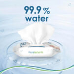 Pure Elements – Aloe Natural 99.9% Water Wipes – 64pcs
