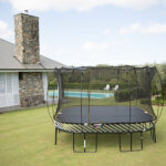Springfree 13FT Square Trampoline S155 – Black Outdoor Trampoline for Kids and Adults, Safe and Durable Backyard Jumping Fun