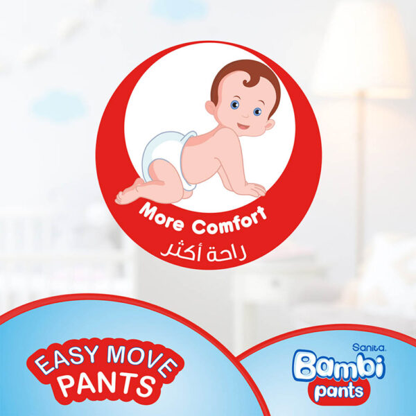 Sanita Bambi – Pants, Size 5, XL, Pack of 3 (3X44) – 132 Diapers