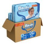 Sanita Bambi – Size 6, XXL, Pack of 2 (2X52) – 104 Diapers