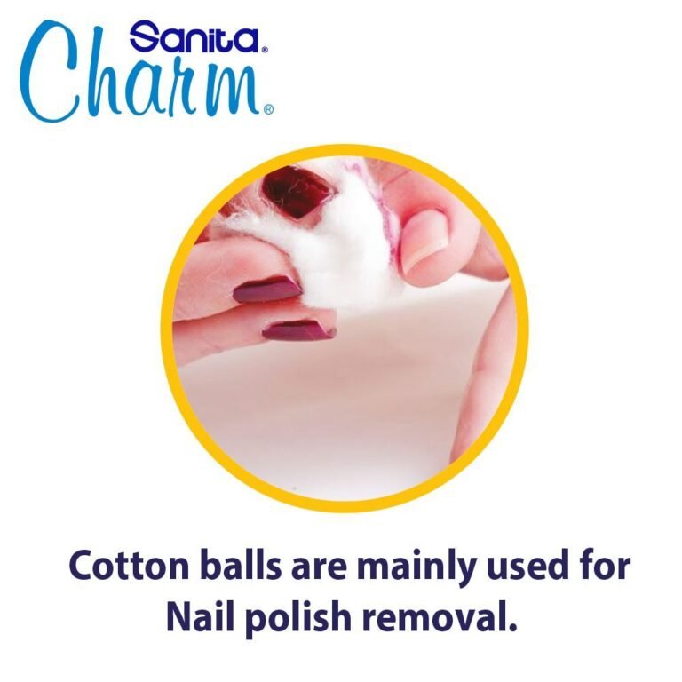Sanita Charm 100% Cotton Balls, 100 White Balls