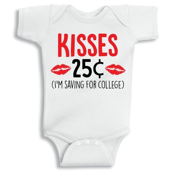 Twinkle Hands Saving for college baby girl Baby Onesie, Bodysuit, Romper