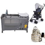 Little Story – Playard + Stroller & Diaper Bag Set