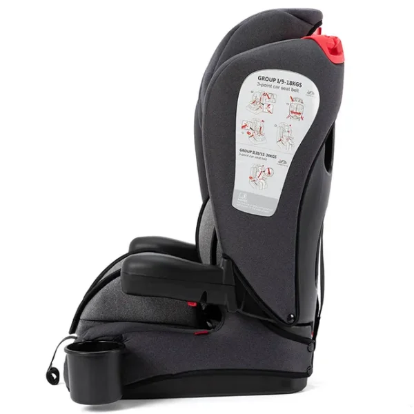 Teknum – Pack and Go Foldable Car Seat w/ Ace Diaper Bag – Grey