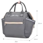 Teknum – Pack and Go Foldable Car Seat w/ Ace Diaper Bag – Grey