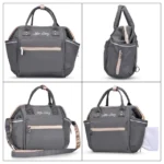 Teknum – Pack and Go Foldable Car Seat w/ Ace Diaper Bag – Grey