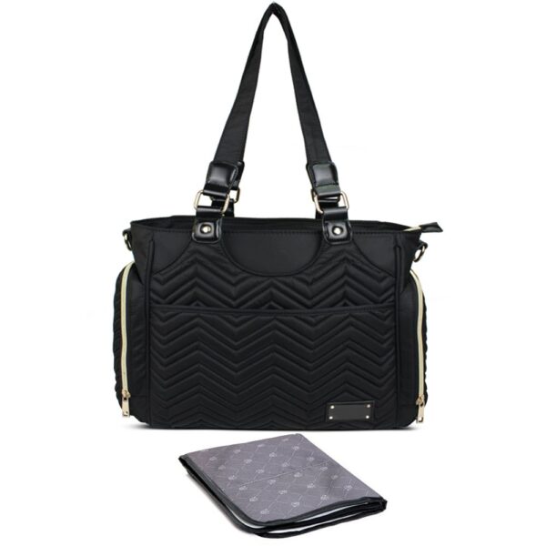 Little Story – Matilda Diaper Bag – Black